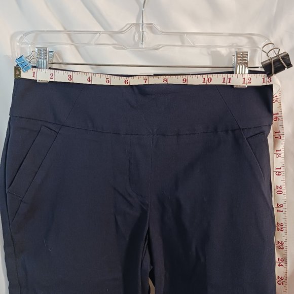 NWT Womens Massini Pull on Ankle Pant Navy Blue Size Small Skinny Midrise - Picture 14 of 15
